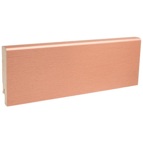 Плинтус из МДФ с алюминиевым покрытием М1 Медь