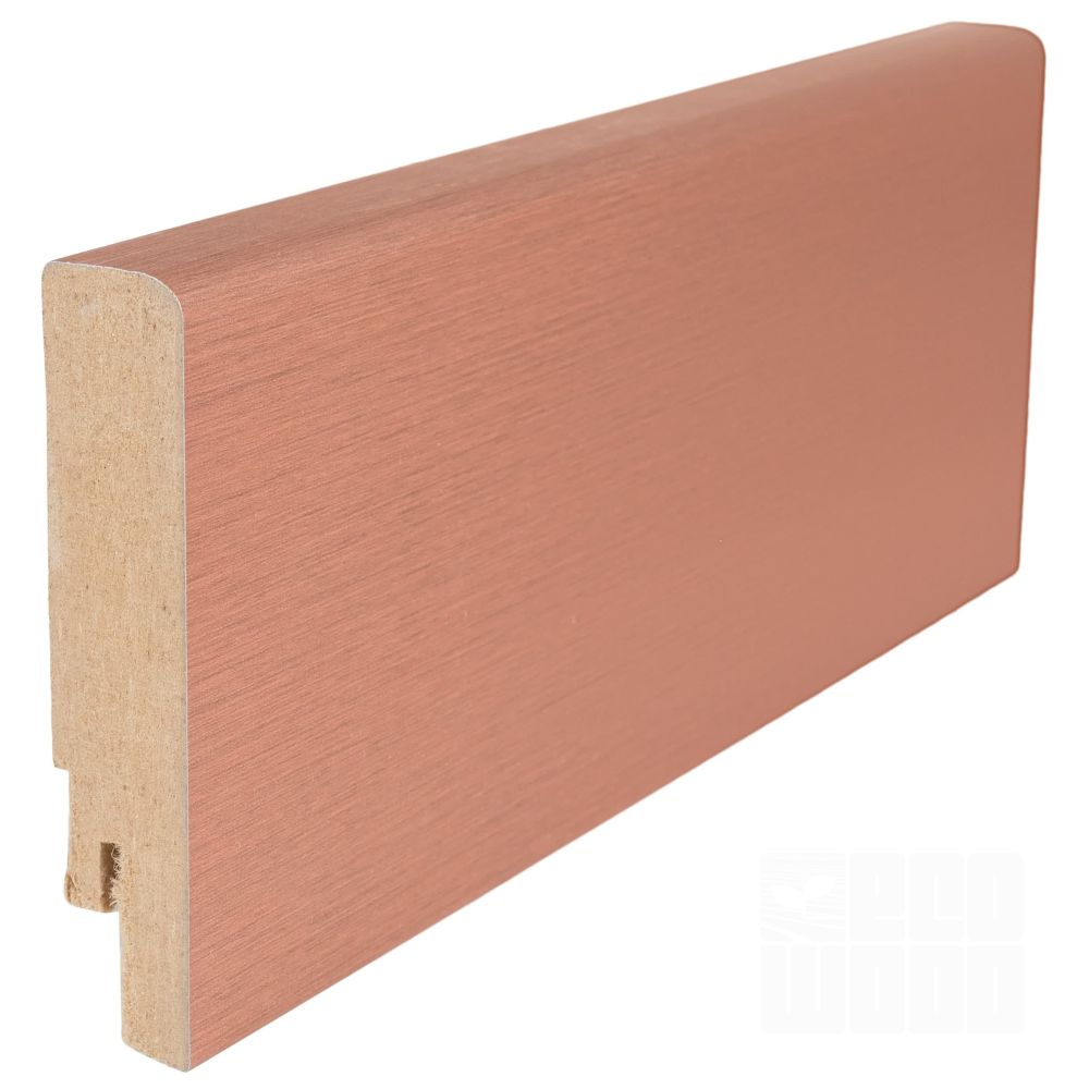 Плинтус из МДФ с алюминиевым покрытием М1 Медь