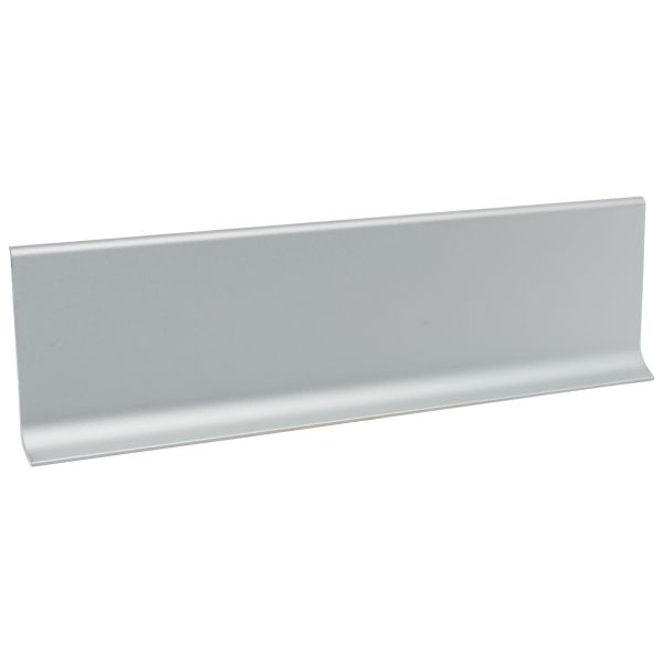 Плинтус алюминий 60 мм серебро