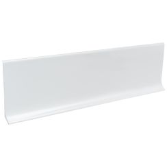 Плинтус алюминий 40 мм белый глянец RAL 9003