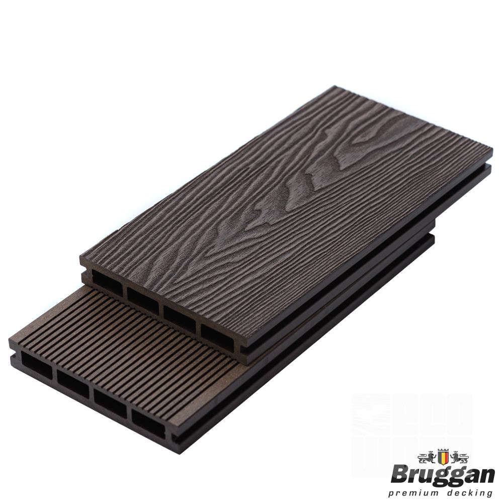 Террасная доска Bruggan Elegant Light 3D Wine brown