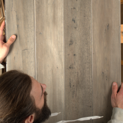 Паркетная доска Гевея состаренная Эш-Грей