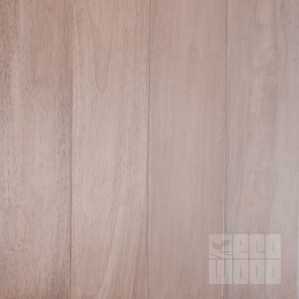 Паркетная доска Гевея гладкая Пудра