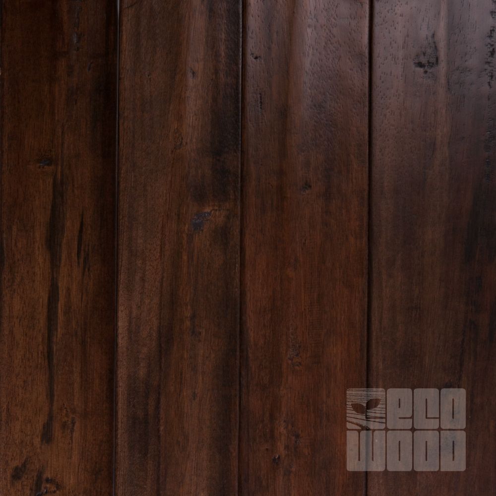 Паркетная доска Гевея cостаренная Браун