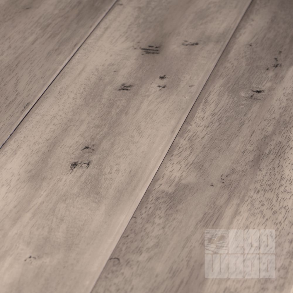 Паркетная доска Гевея состаренная Эш-Грей