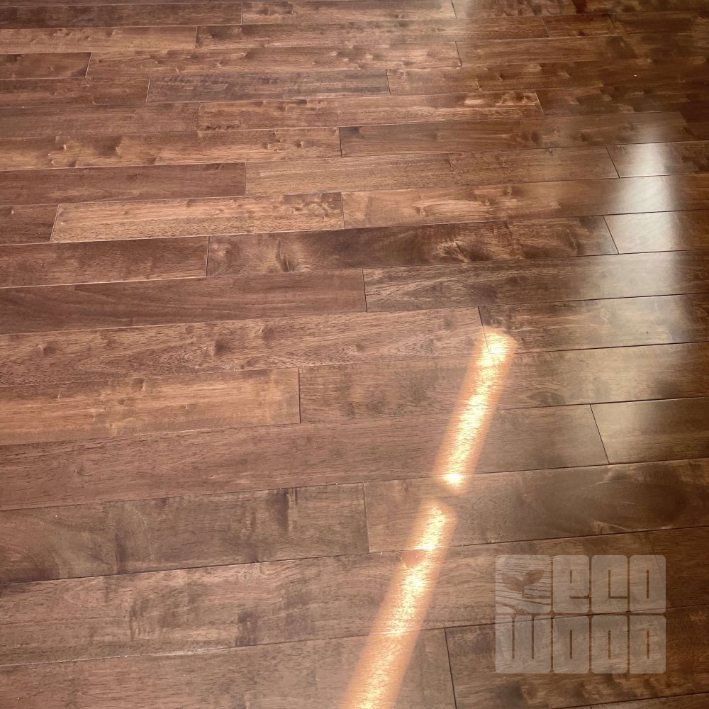 Массивная доска Гевея Орех