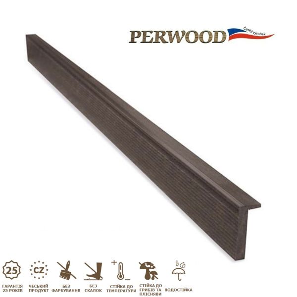 L-плинтус (угольник) PERWOOD серый камень
