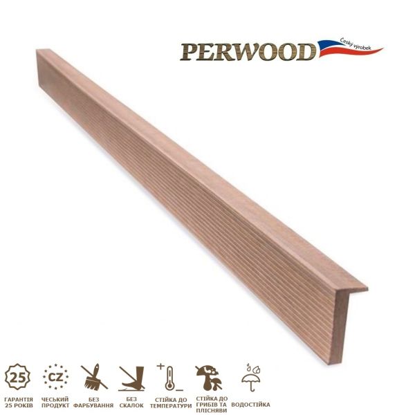 L-плинтус декоративный (угольник) PERWOOD слоновая кость