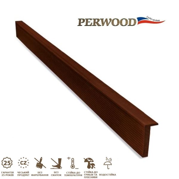 L-плинтус декоративный (угольник) PERWOOD вишня