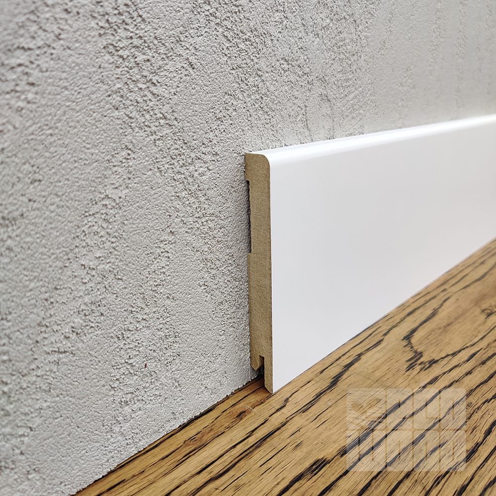 Плинтус МДФ М100 белый RAL9003