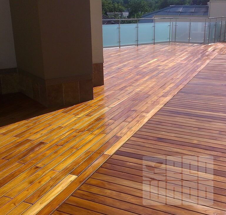 Готовая терраса из тика