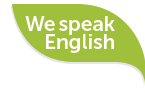We speak English!