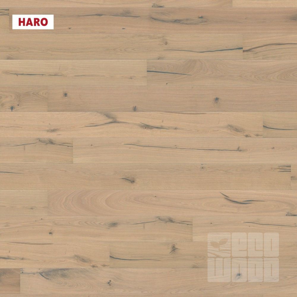 Харо Дуб Пуро белый Алабама Haro Oak Puro White Alabama 537549 Паркетная доска