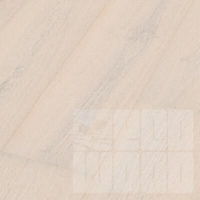 Паркетная доска Дуб полярный белый браш 8737