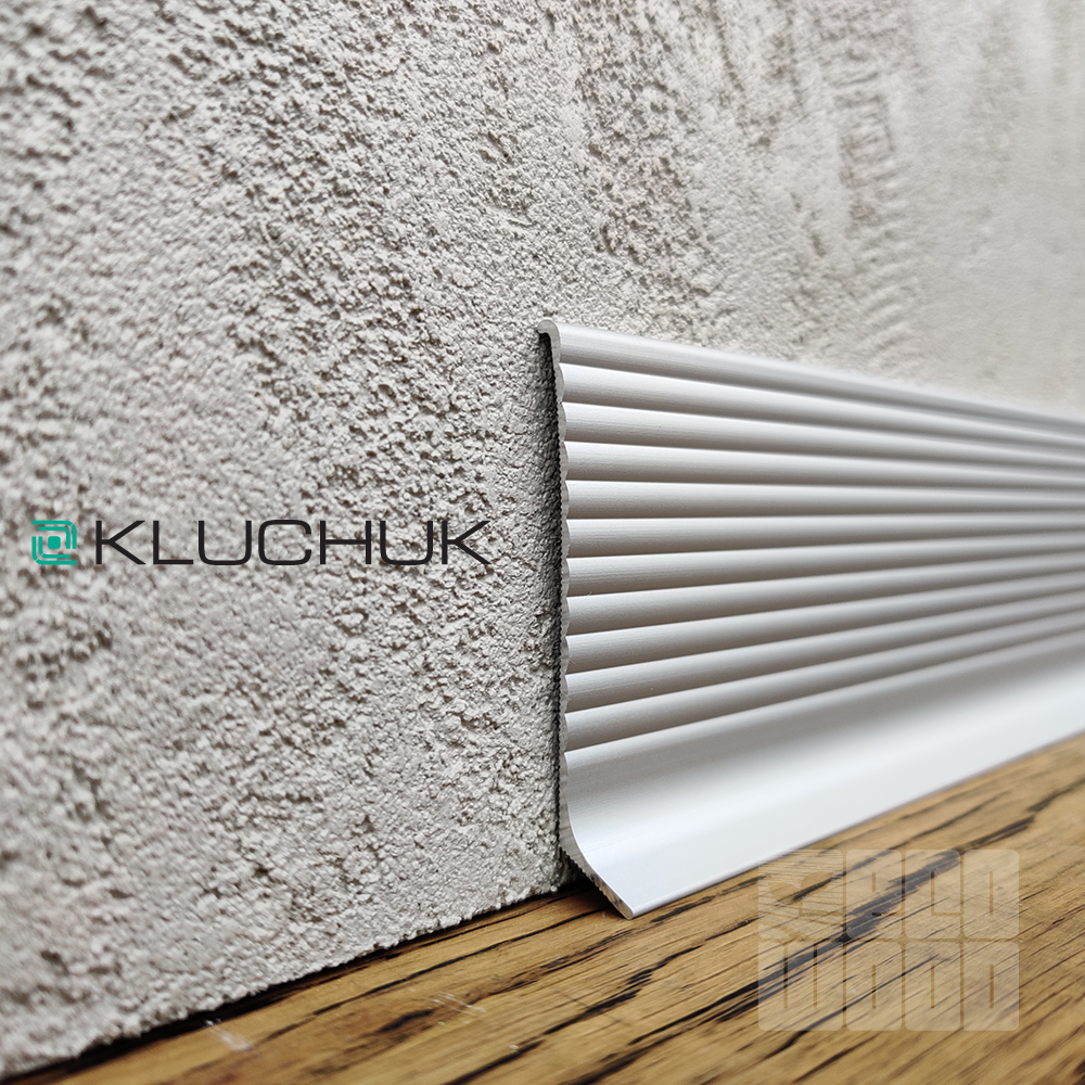 Плинтус алюминиевый "Антиплинтус" анод волнистый NV8011