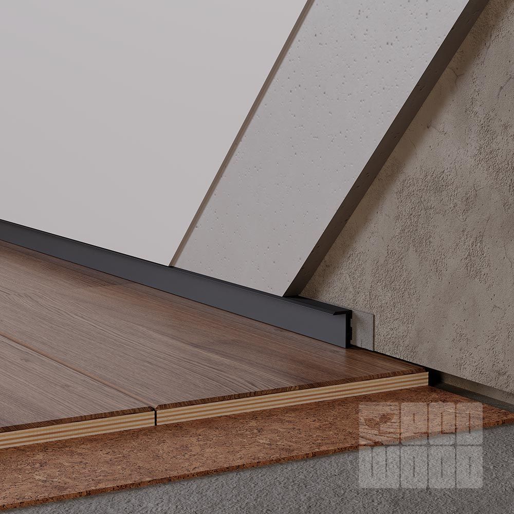 Алюмінієвий профіль прихованого монтажу 20 мм ALU-S2012