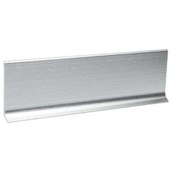 Плінтус алюміній 60 мм срібло глянець браш