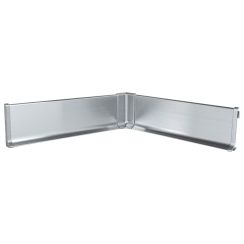 Плінтус алюміній 60 мм срібло глянець браш