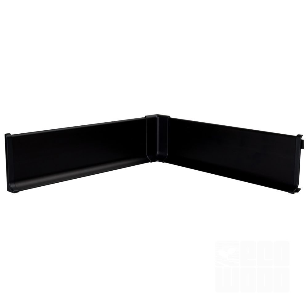 Плінтус алюміній 60 мм чорний матовий