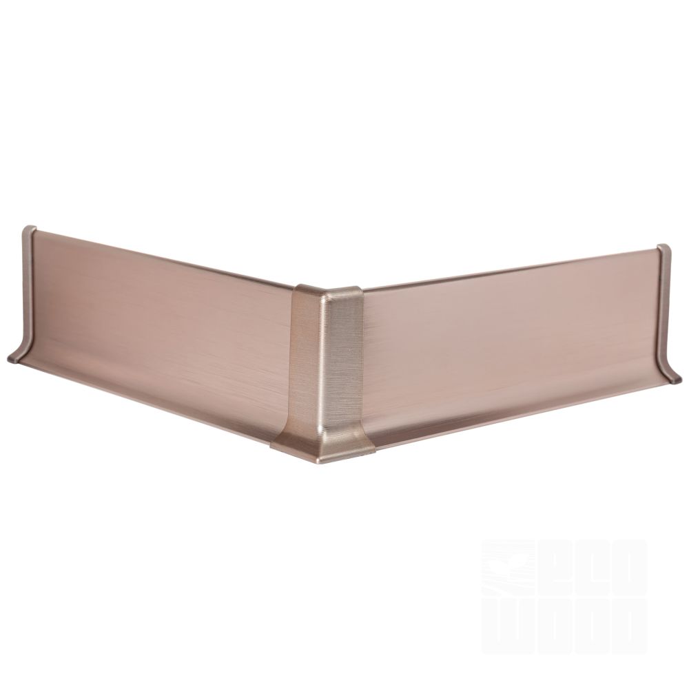 Плінтус алюміній 60 мм мідь браш