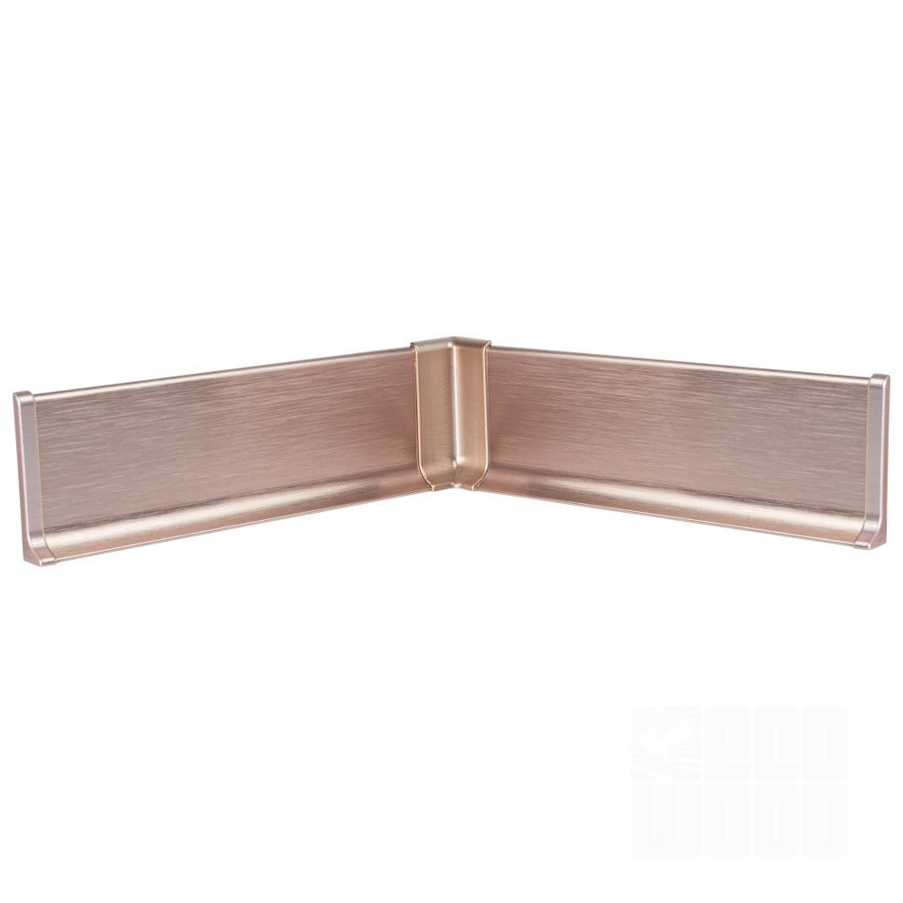 Плінтус алюміній 60 мм мідь браш