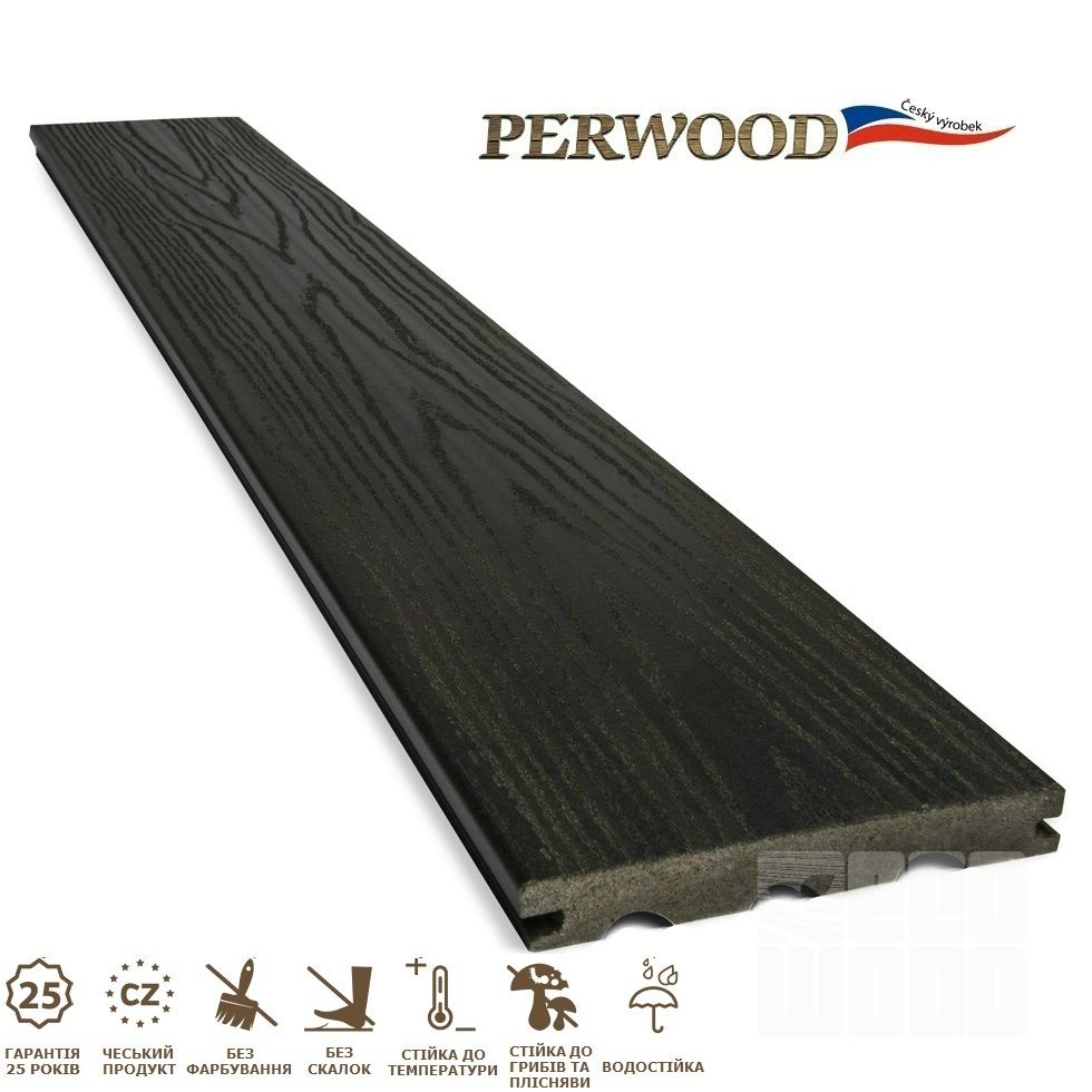 Террасная доска Perwood City Черное дерево