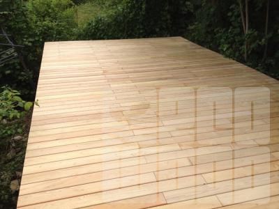 Террасная доска акация белая