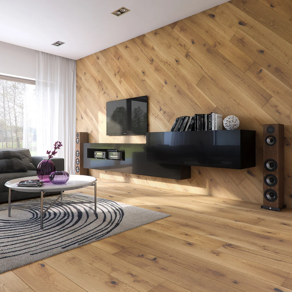 Укладка паркетной доски на стену Укладка паркетной доски на стену