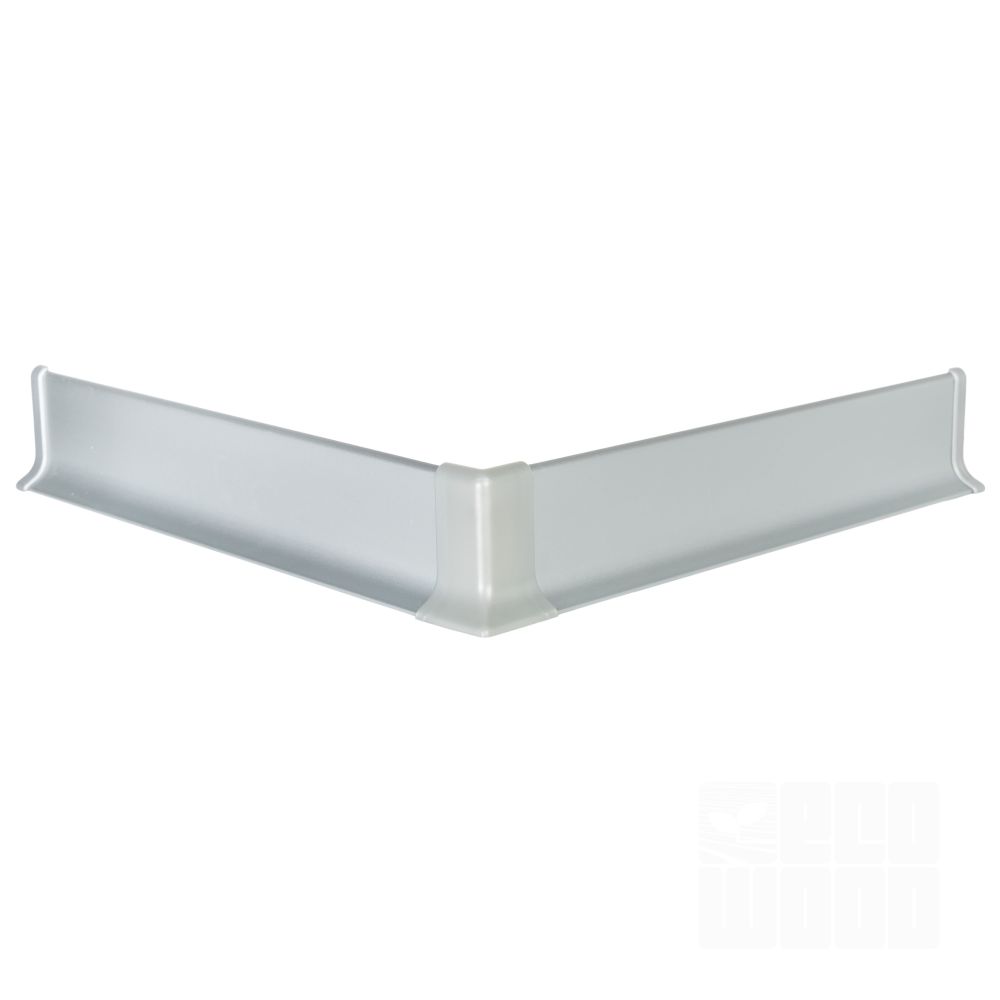 Плинтус алюминий 40 мм серебро