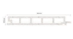 Фасадная панель FS 21 Тик Teak