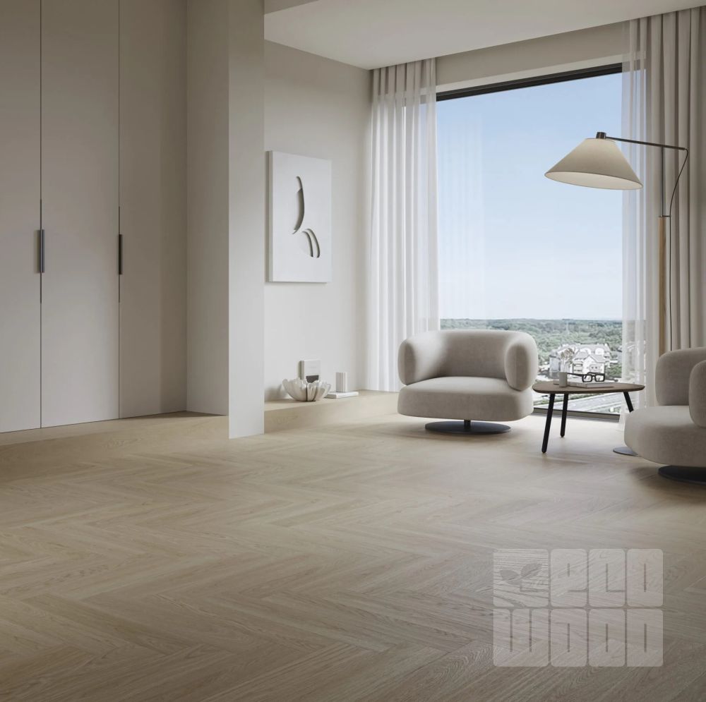 Barlinek Next Step Flax Oak Шеврон Замковый SPC с подложкой