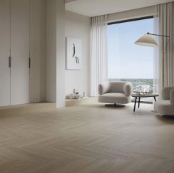 Barlinek Next Step Flax Oak Шеврон Замковый SPC с подложкой