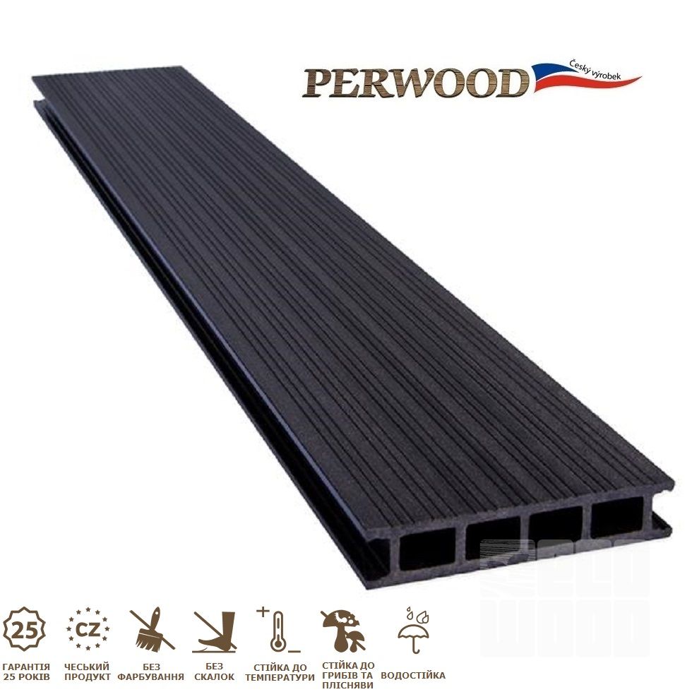 Террасная доска Perwood Home Черное дерево