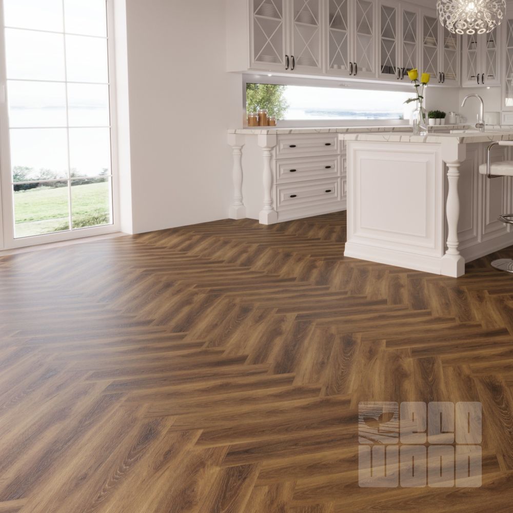 Luxury Floor Дуб Hovden Herringbone Виниловый ламинат SPC