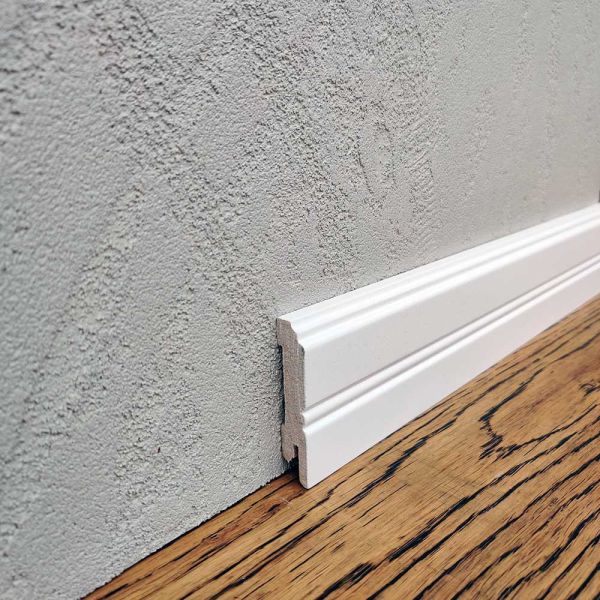 Плинтус МДФ LF02 белый RAL 9003