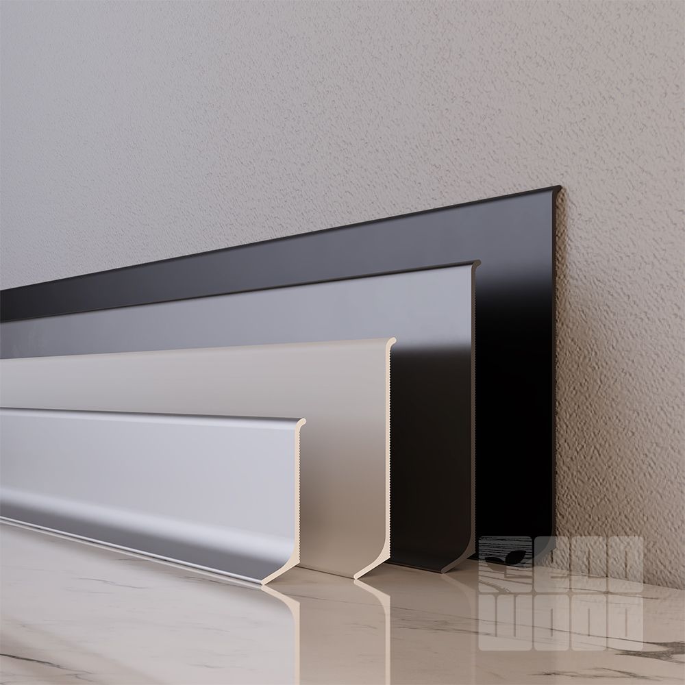 Плинтус алюминиевый "Антиплинтус" N6012 цвет по RAL