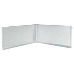 Плінтус алюміній 100 мм срібло