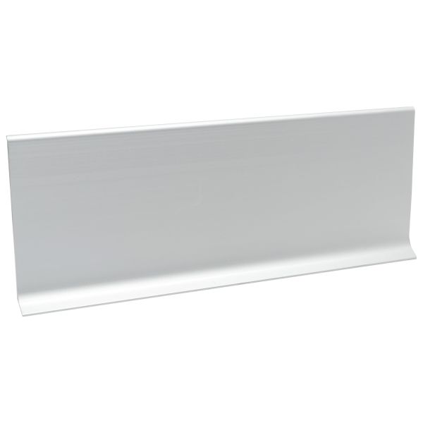 Плінтус алюміній 80 мм срібло